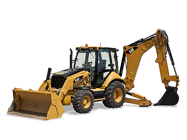Caterpillar 450F Backhoe Loader Specs and Dimensions VeriTread