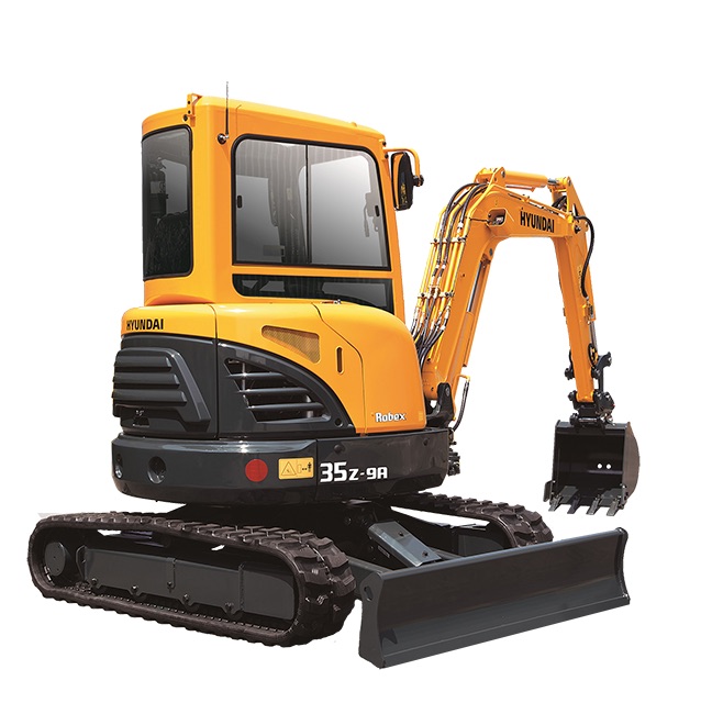 Hyundai R35Z9A Mini Excavator Specs and Dimensions - VeriTread