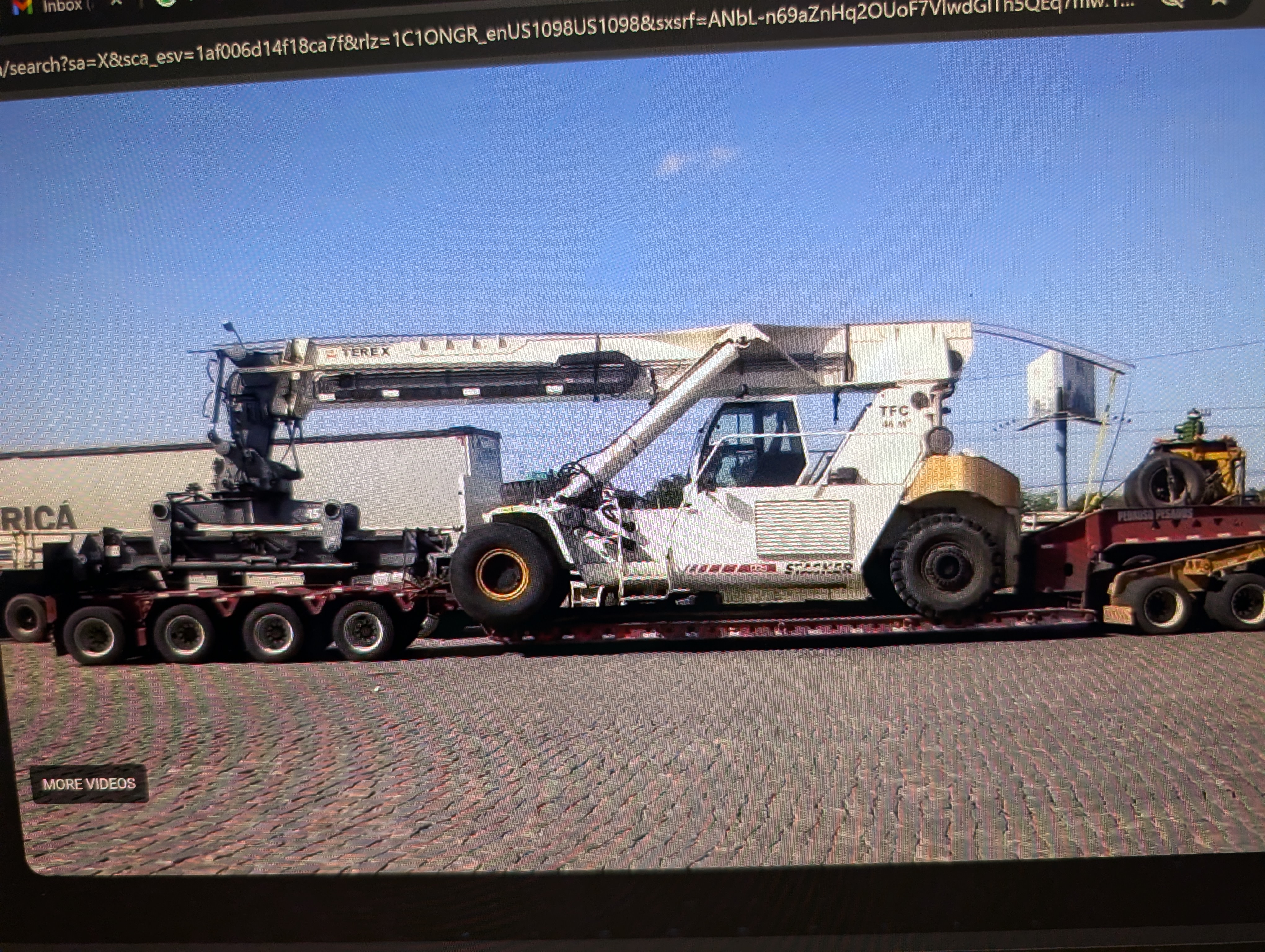 Tfc45 Terex TFC45R Material Handlers transport quote to Hancock, WI ...
