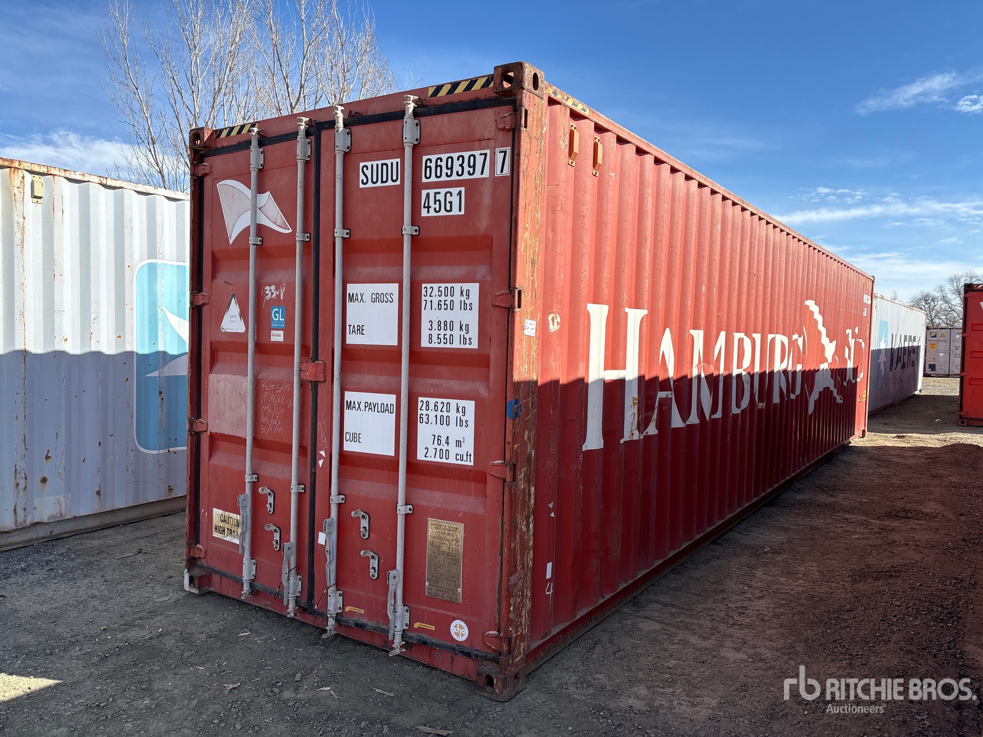 2008 40 ft High Cube Storage Container General Freight transport quote ...