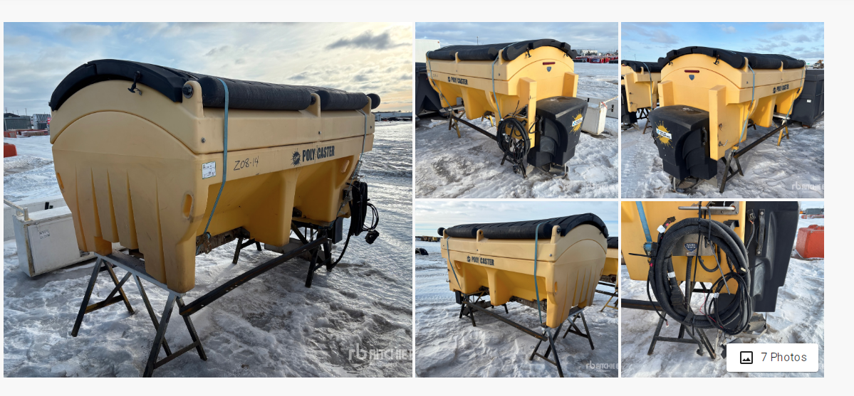 Fisher Poly Caster 8 ft 6 in Truck Mounted Sand and Salt Spreader ...