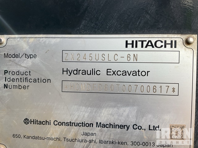 Hitachi ZX245USLC6N Excavators transport quote to Perris, CA Hitachi ZX245USLC6N Excavators transport quote to Perris, CA